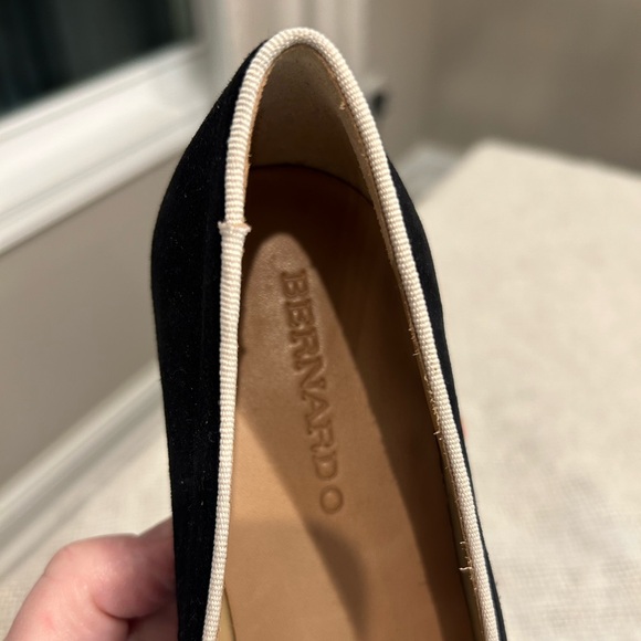 Bernardo for Anthropologie Women’s Edyth Black leather Slip-On Loafers, Size 9 - Picture 10 of 11